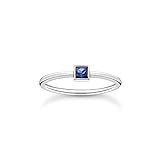 THOMAS SABO Damen Ring mit blauem Stein 925 Sterlingsilber TR2395-699-32