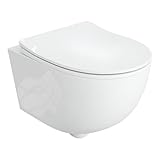 LAVITA Wand-WC Brava Hänge Toilette WC Sitz Toilettendeckel mit...