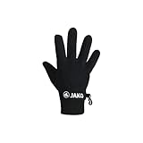 JAKO Unisex Fleecehandschuhe, Schwarz, 9