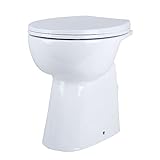 Erhöhtes Stand WC spülrandlos Stand-Wc inkl. soft-close Sitz Toilette...