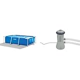 Intex Rectangular Frame Pool - Aufstellpool - 260 x 160 x 65 cm & Krystal...