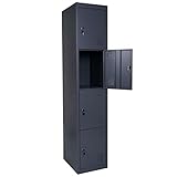 Mendler Schließfach Boston T163, Schließfachschrank Wertfachschrank...