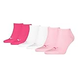 PUMA Unisex Plain Sneaker Sock, Pink Lady-New, 39/42 (3er Pack)