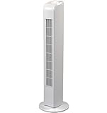 JUNG TV01 Turmventilator 76cm, Weiß – Leiser Säulenventilator mit 3...