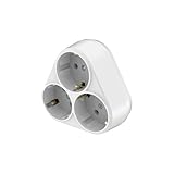 Braytron 3-Fach Mehrfachstecker Steckdosenadapter 230V Typ F Dreieck &...