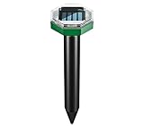 LYPPUL 8 Stück Solar Maulwurfschreck, Maulwurf Vertreiber Ultraschall,...