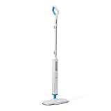 Amazon Basics Steam Mop with 3 Wipes Washable All Hard Floors 30.5 x 14 x...