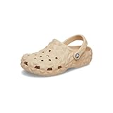 Crocs Damen Classic Geometric Pantoletten, beige, 38 EU