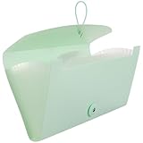 Healeved Tragbarer B6 Akkordeon Rechnungsordner aus Robustem Material...