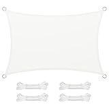 SONGMICS Sonnensegel 2x3m Wasserdicht mit 665mm Wassersäule Sonnenschutz...