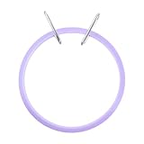 CLISPEED Kunststoff Selbstgemacht Stickrahmen Rund für Kreuzstich mit...