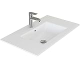 VILSTEIN Einbau Waschbecken Keramik Bad Einbauwaschbecken Waschtisch...
