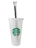 STARBUCKS 1 Packung – wiederverwendbare, gefrostete Tasse mit Deckel und...