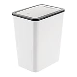 Abfalleimer Mit Deckel,Hausmüll Korb Für Innen - Moderne Schmale 13 Liter...