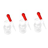 BESTYASH 3 STÜCKE Teiliges Mini Dropperflaschen Transparent Braunglas...