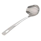 KICHOUSE Silberner Saucenlöffel aus Edelstahl Kreatives Küchenbesteck...