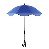 Kinderwagen Sonnenschirm 66cm: UV50+ Regenschirm Mit Clip Für Strandstuhl...