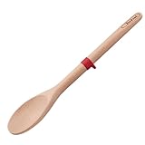 Tefal Ingenio K23005 Holz-Löffel, braun/rot, 38.4 x 9.2 x 2.7 cm