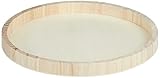 Rayher 62731000 Holz-Schale zum Dekorieren, 30 cm ø, Randhöhe ca. 2,5 cm,...