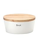 Continenta 3931 Brottopf oval mit Holzdeckel, gefräste Kanten, Rückseite...