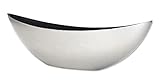DARO DEKO Kunststoff Blumentopf Schiff (Silber-Glitter, 39 x 13cm)...