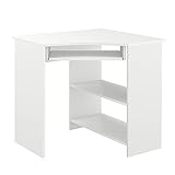 Vicco Eckschreibtisch Odin, Winkelschreibtisch, Weiß, 83 x 76 cm