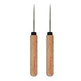 Lederstechwerkzeug – 13 cm Lederhandwerks-Ahle aus Buche & Edelstahl |...