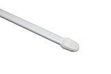 GARDINIA Vitragestange flachoval, Ausziehbar, Gardinenstange,...