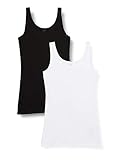 ONLY Damen Onllive Love New Long Tank 2pk Noos Top, Schwarz, M EU