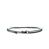 Made by Nami Dünnes Wickel-Armband Herren & Damen mit Karabiner-Haken...