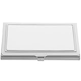 Abaodam Eleganter Metall Visitenkartenhalter aus Edelstahl mit...