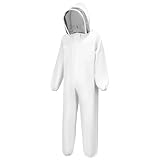 QWORK® XXL Imkeranzug, Bienen Schutzkleidung, Imkerjacke mit Schleier,...