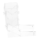 BRIGHTFUFU Tragbarer Transparenter Würfelturm aus Acryl mit Tablett für...