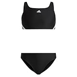 Adidas Ib6001 3S Bikini Badeanzug Mädchen Schwarz - Weiß 910A