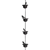 Kquepo Regenkette Dekorative Metall Regenwasserkette Outdoor Garten, Feine...