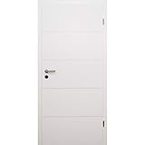 HORI® Zimmertür Komplettset mit Zarge und Türdrücker I Innentür weiß...