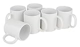 VBS 6er-Pack Kaffeebecher Porzellan 9,5x8cm 300ml Heißgetränk