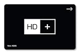 HD+ Karte für 12 Monate Fernsehen in brillanter HD-Qualität, Fernsehen...