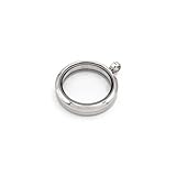 Vintageparts FACHHANDEL FÜR SCHMUCKZUBEHÖR Glasmedaillon aus Edelstahl...