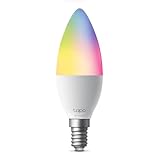 Tapo L430C Smarte WLAN Glühbirne E14, 470 Lumen, 16 Mio. Farben, dimmbar,...