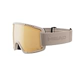 HEAD Unisex-Adult CONTEX PRO 5K Ski-und Snowboardbrille, Gold/Sand, L