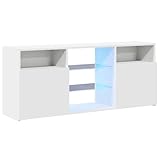 vidaXL TV Schrank mit LED-Leuchten Lowboard Sideboard Fernsehschrank...