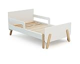 WEBABY - Kinderbett, mitwachsend, aus Holz, 80 x 140 – 165 – 190 cm,...