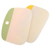 NOLITOY 2 Stück Backset Kunststoff Teigschaber mit Rutschfestem Griff...