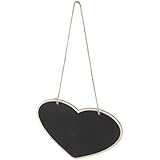 Baluue Herz schiefertafel mit Holzrahmen Beschreibbares Memo Board für...