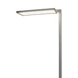 Lampenwelt LED Stehlampe silber Metall, mit Bewegungsmelder,...