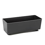 Lamela Rechteckiger Pflanzkasten mit eleganten Füßen – Schwarzer...