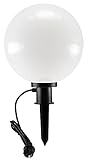 ChiliTec Kugelleuchte Gartenlampe 30cm mit Erdspieß für Aussen IP44 1,5m...