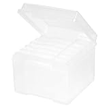 Fotospeicherboxen 8x8x6 Zoll klares Fotobox mit 6 inneren Hüllen...