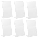WRITWAA 6 Stück Förmiger Acryl Displayständer Transparenter...